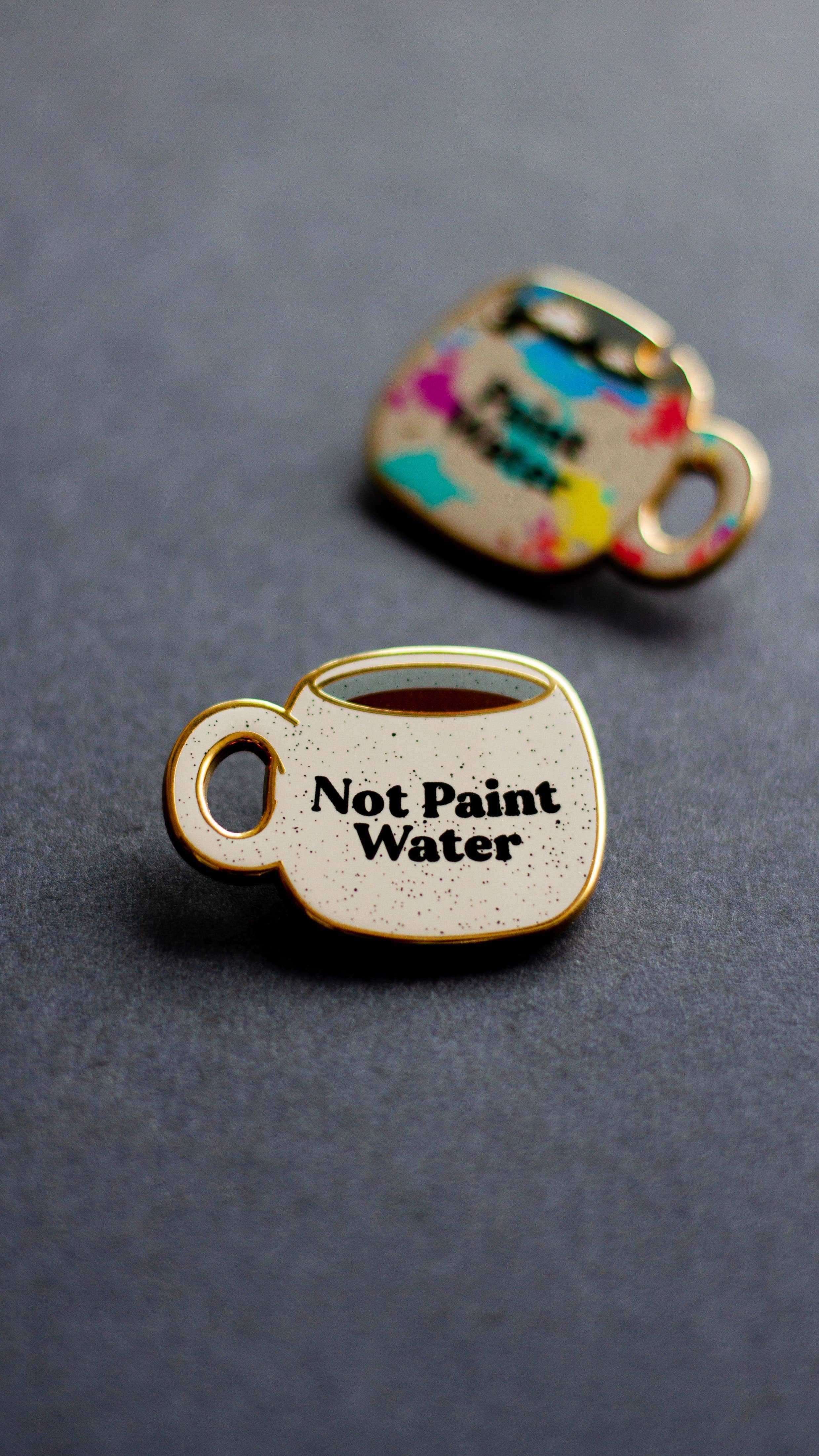 Paint Water Cup Enamel Pin – The Gray Muse